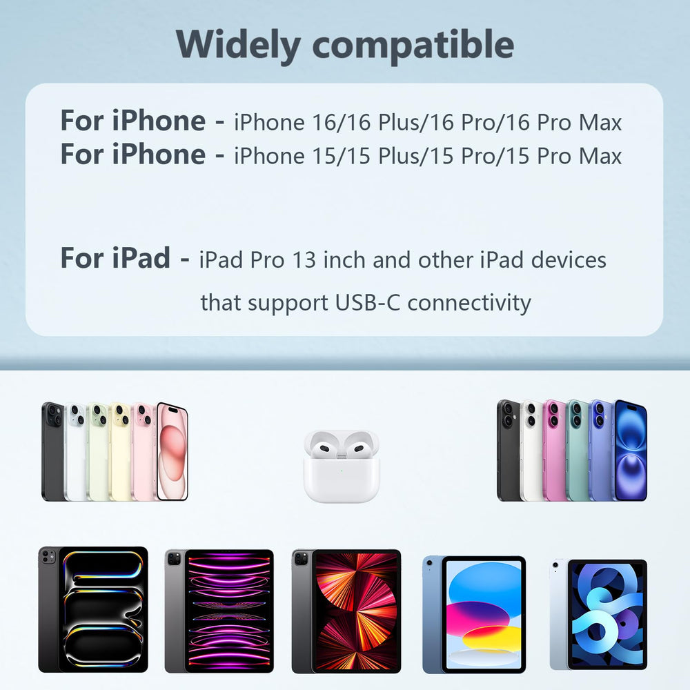 BWNWOVOS two-pack bundle includes charger and cable for travel.