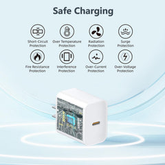 BWNWOVOS universal USB-C compatibility supports iPhone and iPad models.