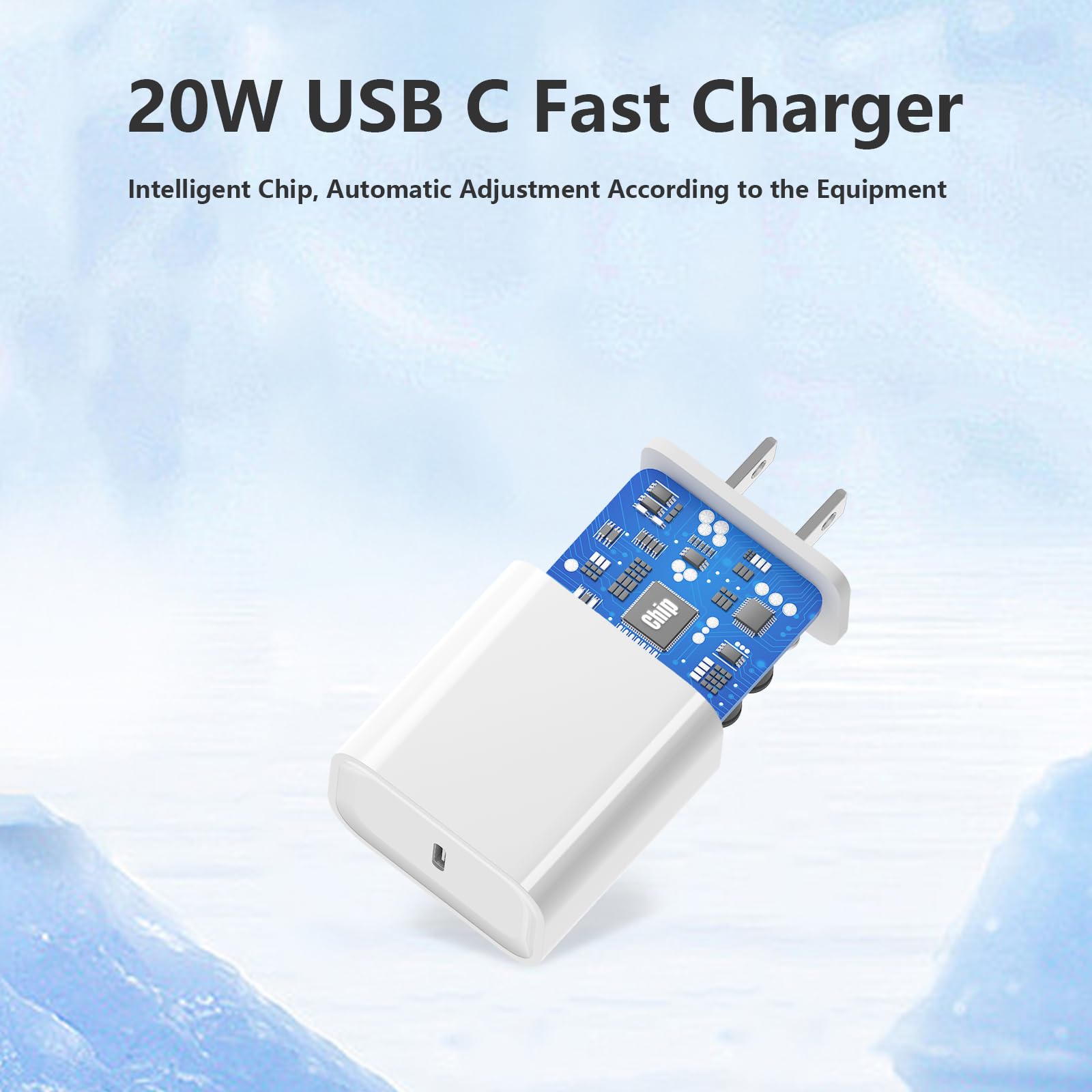 BWOGGJ compact-design charger highlights sleek form for travel and easy packing