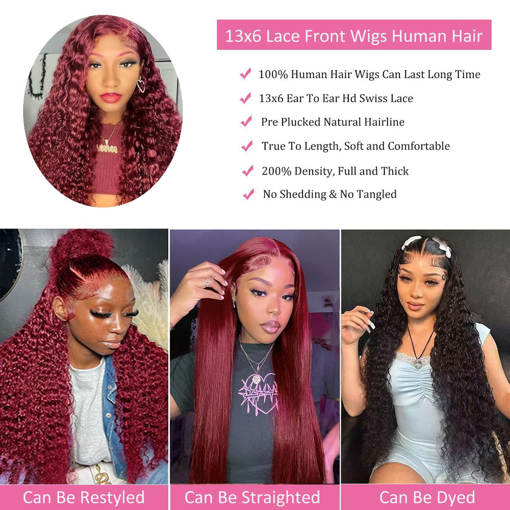 Bworto 13x6 lace front with baby hairs supports flexible parting and styling