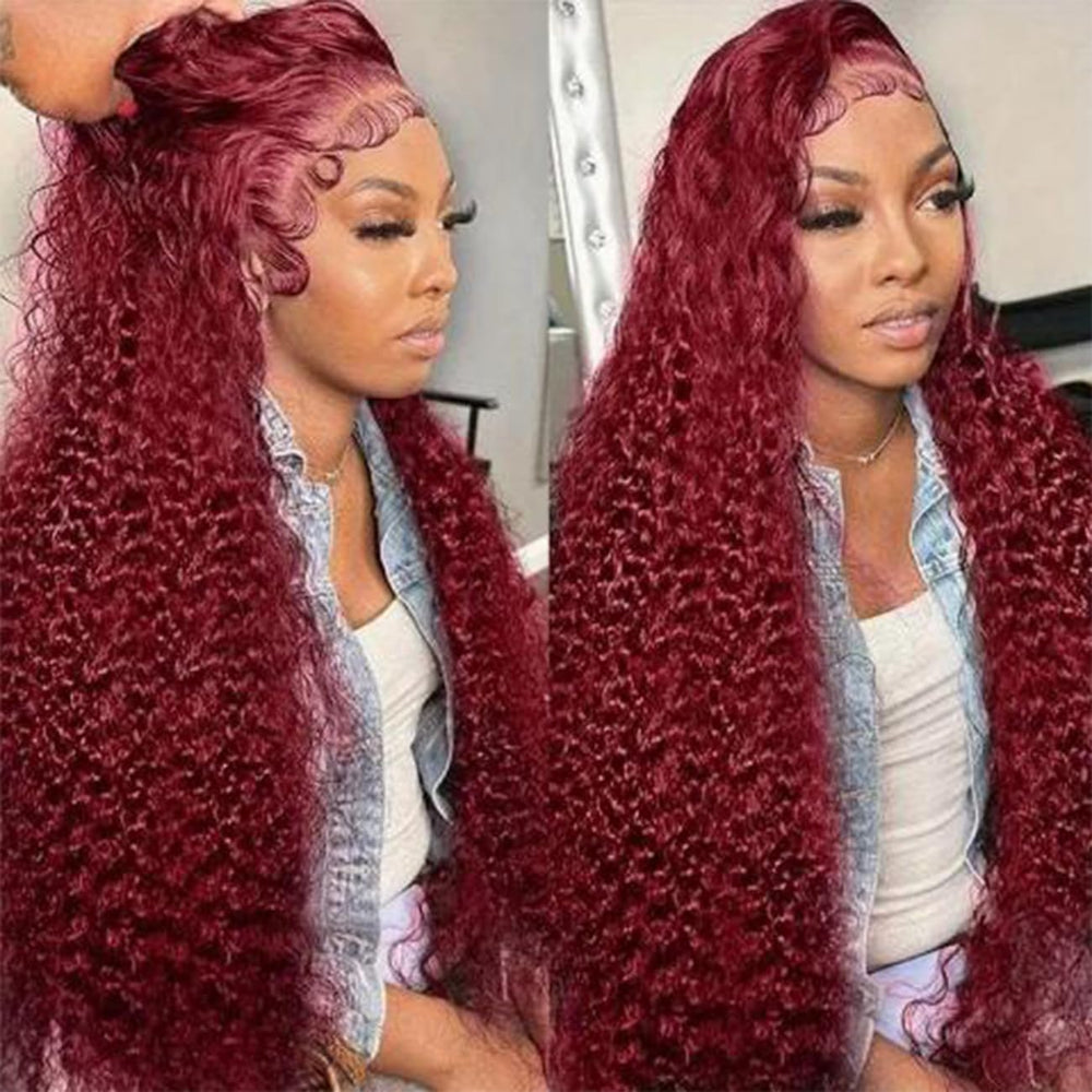 Bworto lace front close-up reveals Swiss transparent lace and pre-plucked hairline