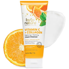 By Nature Vitamin C Collagen Face Cleanser bottle-front for daily makeup removal and gentle cleansing.
