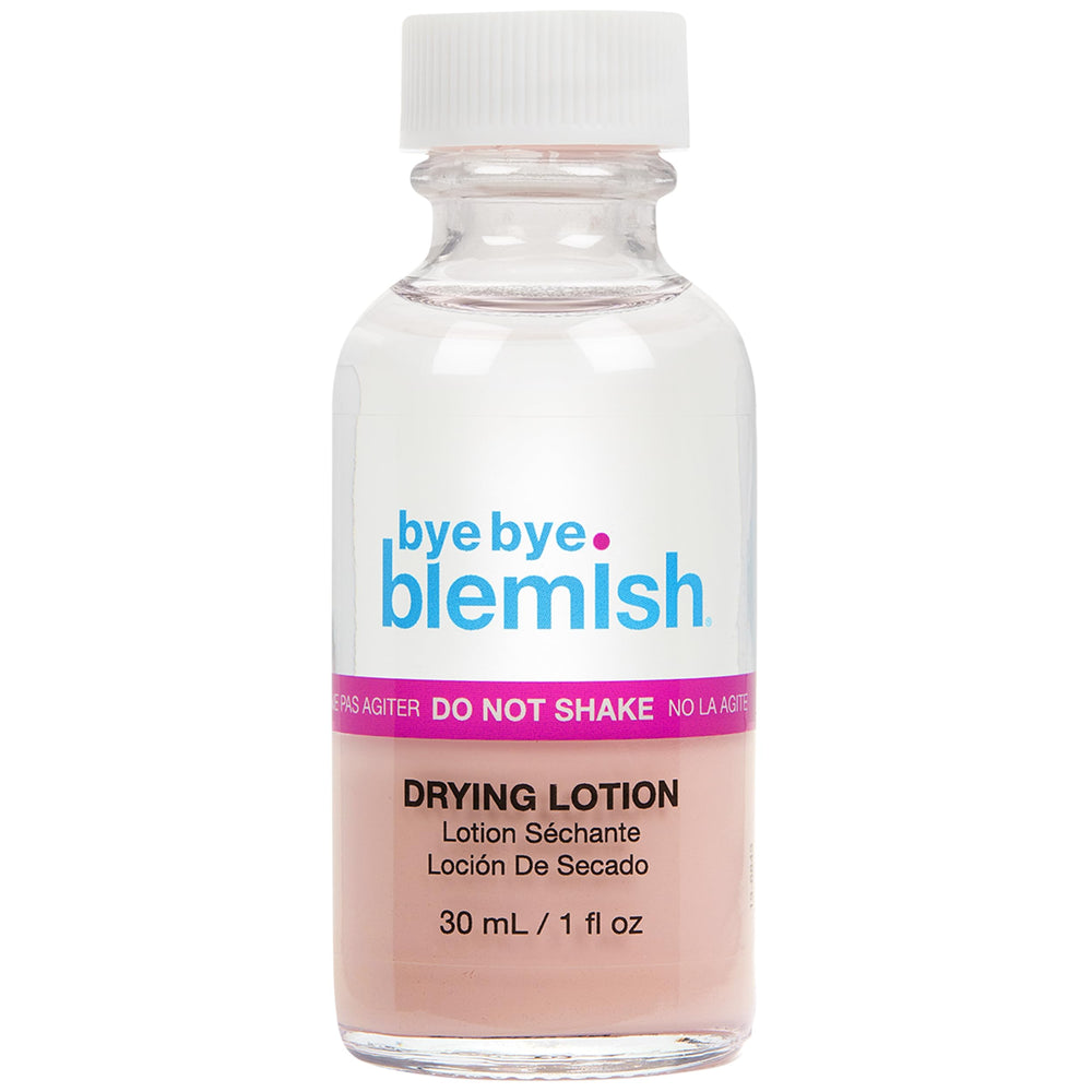 Bye Bye Blemish drying lotion spot-application targets a pimple overnight for a smoother look.
