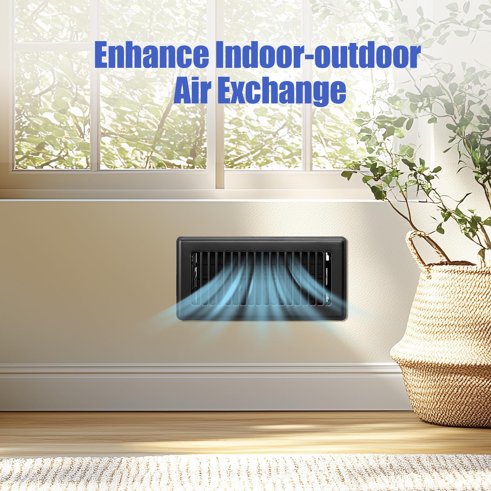BYEWIRE easy installation; drop-in vent cover saves setup time