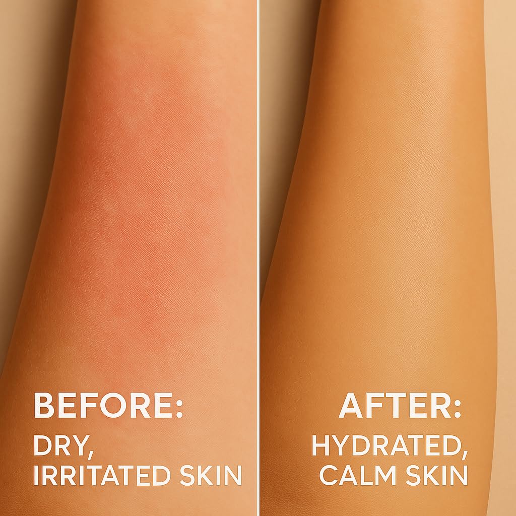 by.H sunburn relief application after sun exposure for soothing comfort.