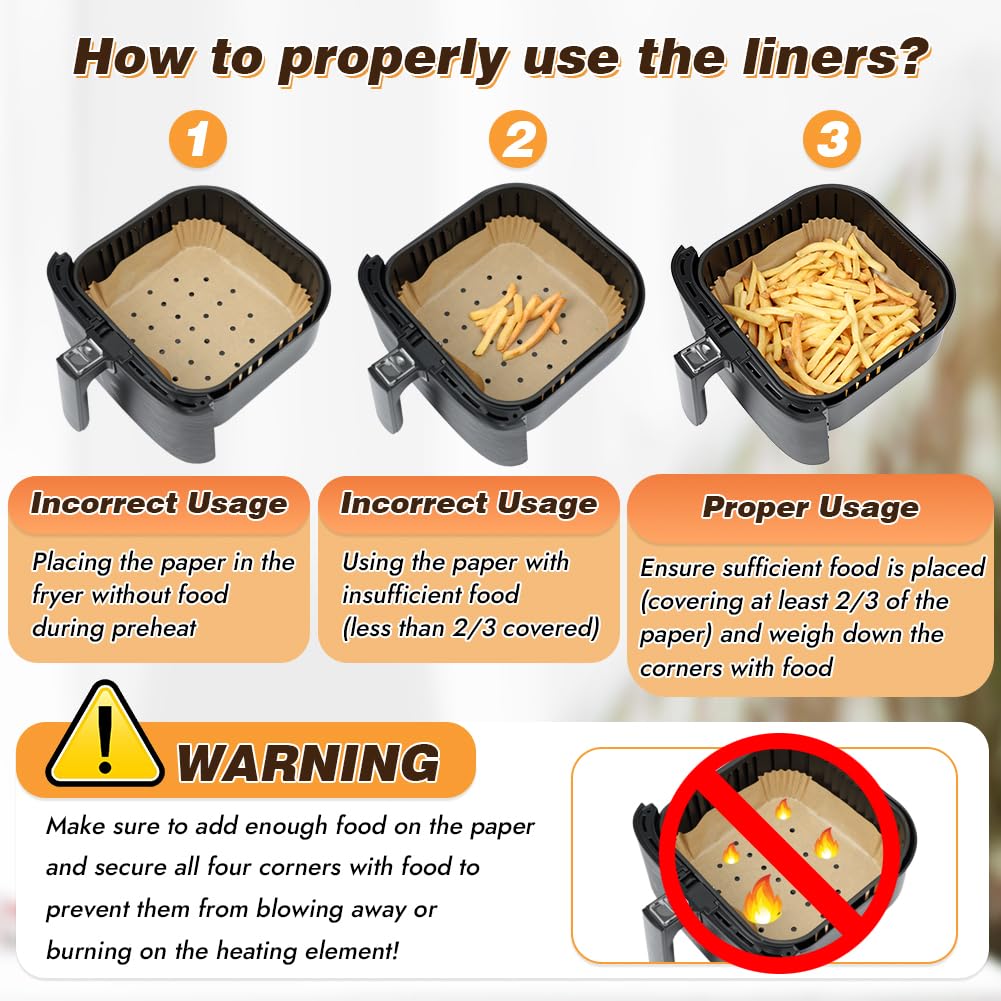 BYKITCHEN disposable parchment liner protecting baskets and simplifying cleanup