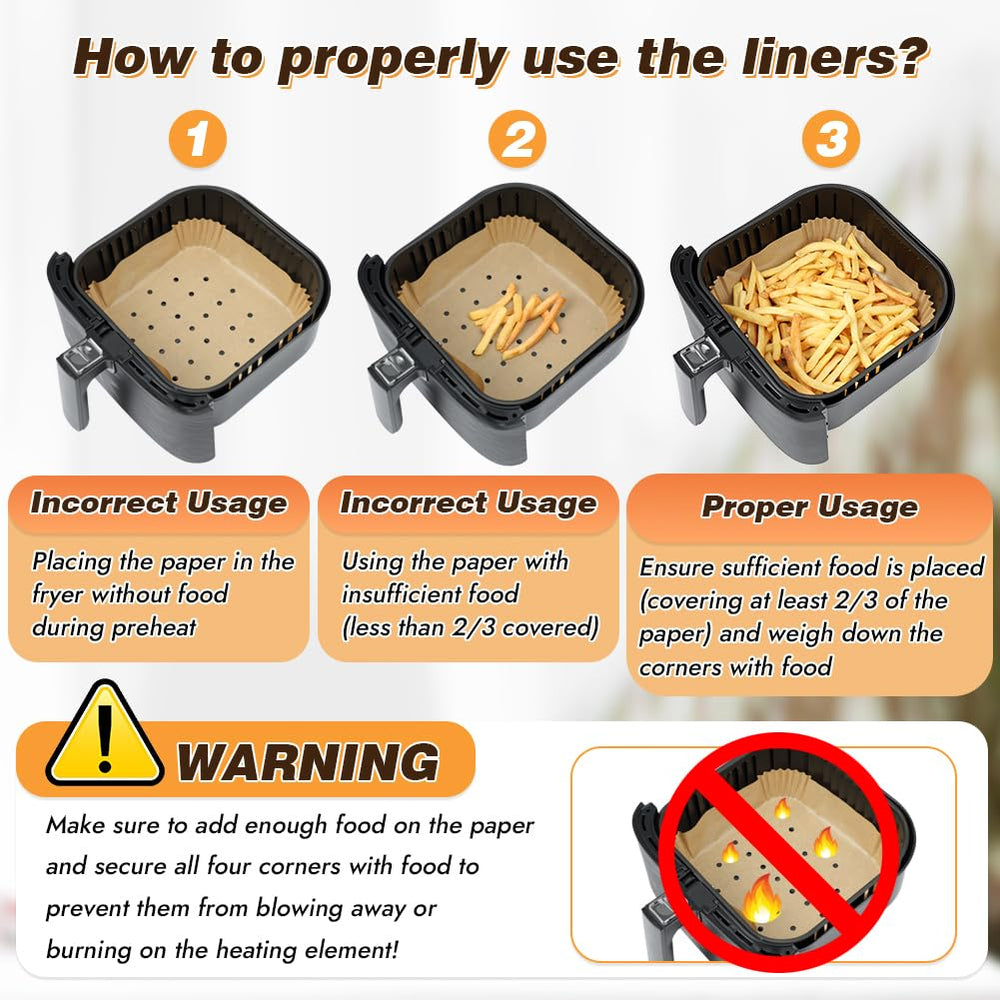 BYKITCHEN disposable parchment liner protecting baskets and simplifying cleanup