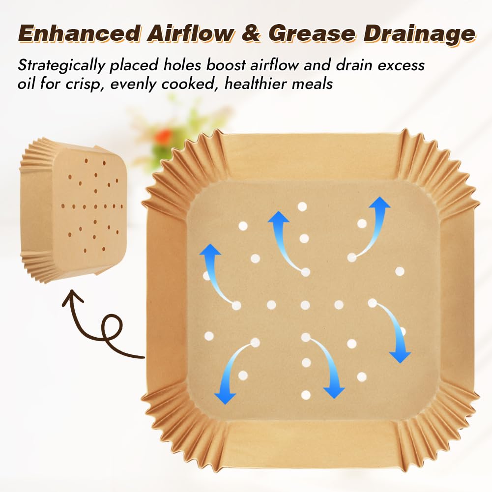 BYKITCHEN perforated liner for COSORI 5-Qt/6-Qt in action for easy cleanup