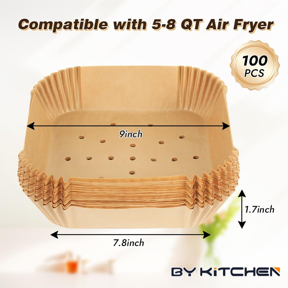 BYKITCHEN perforated liner in Instant Vortex 6QT for even heat circulation