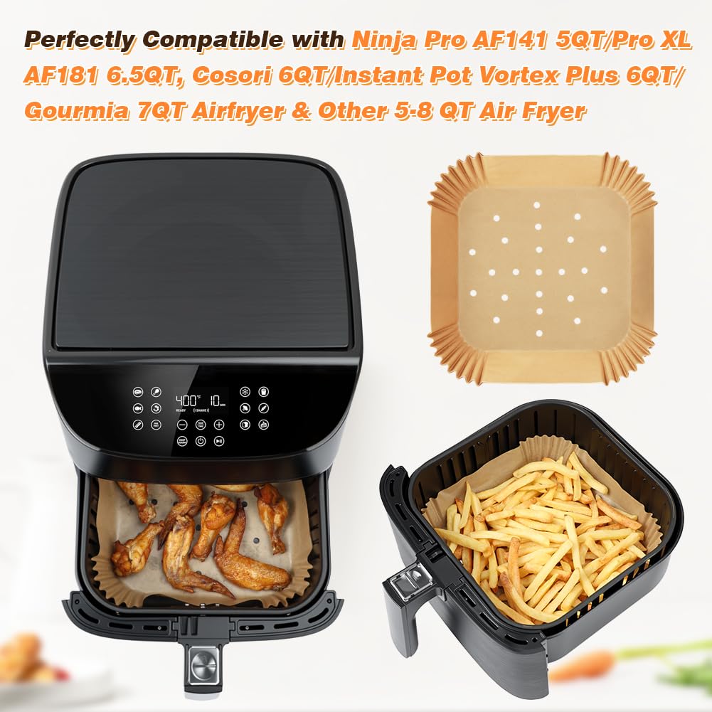 BYKITCHEN perforated liner for Ninja Crispi in action reducing sticking