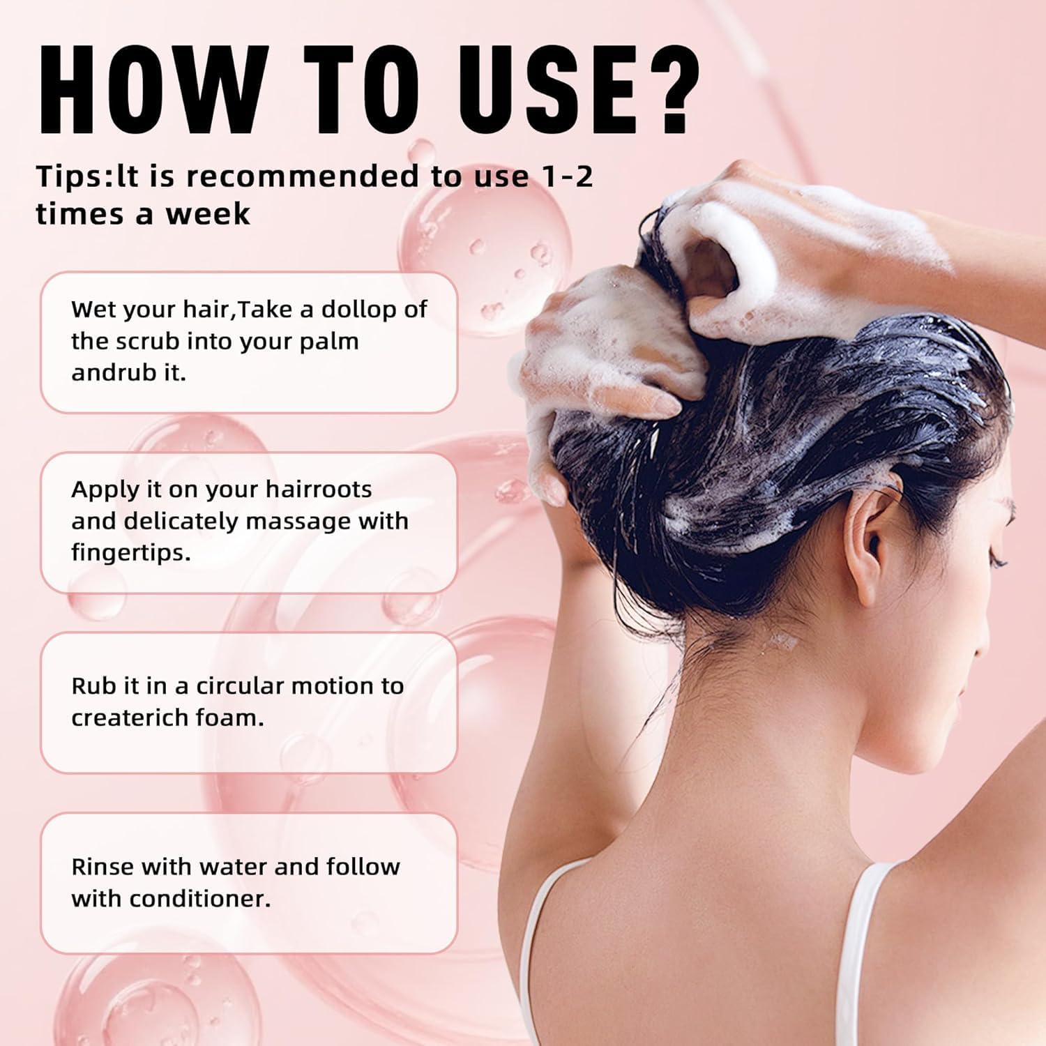 In shower use of BYKYND LABS Avocado Oil Scalp Scrub for routine
