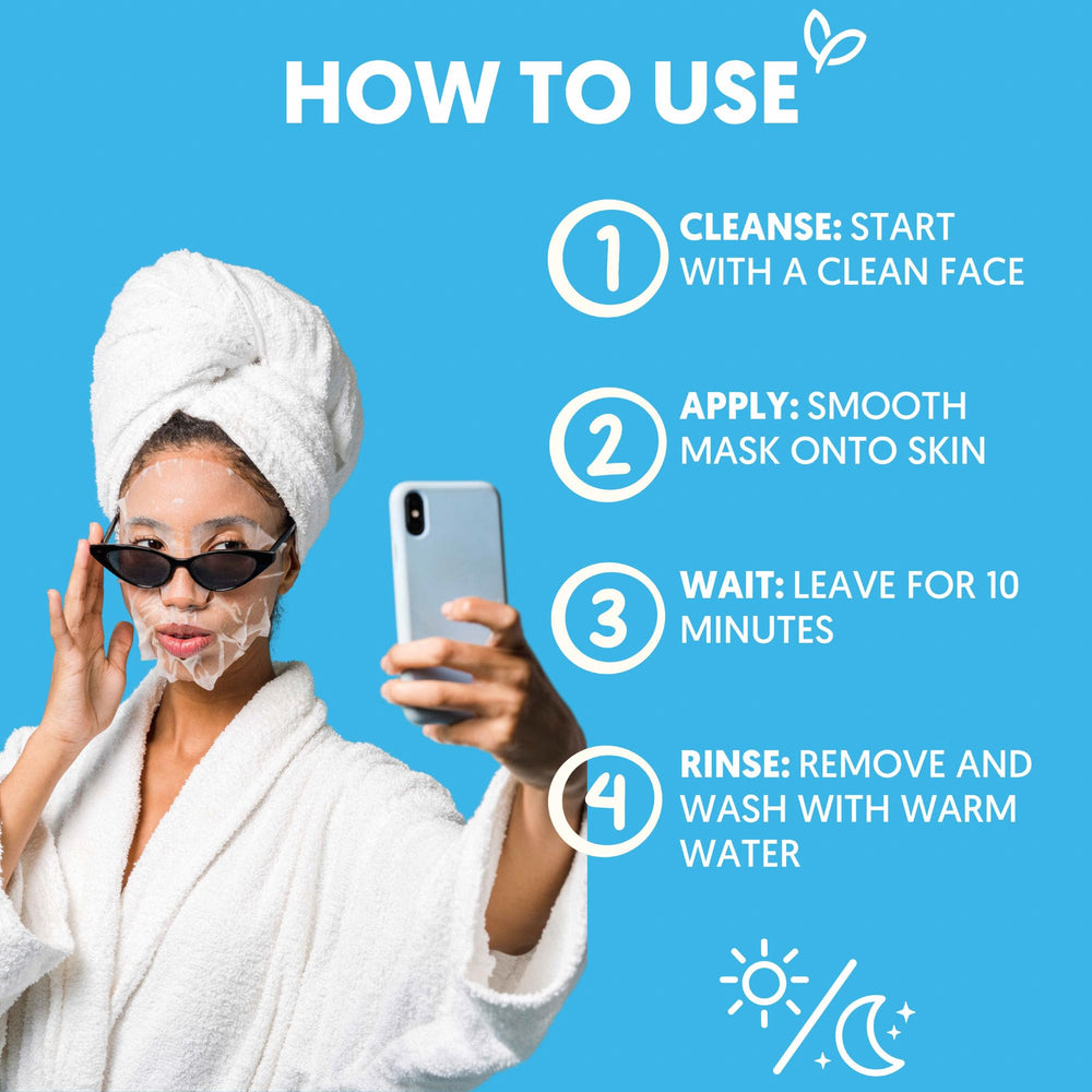 By Nature bamboo fiber sheet ensures gentle delivery of actives on your face.