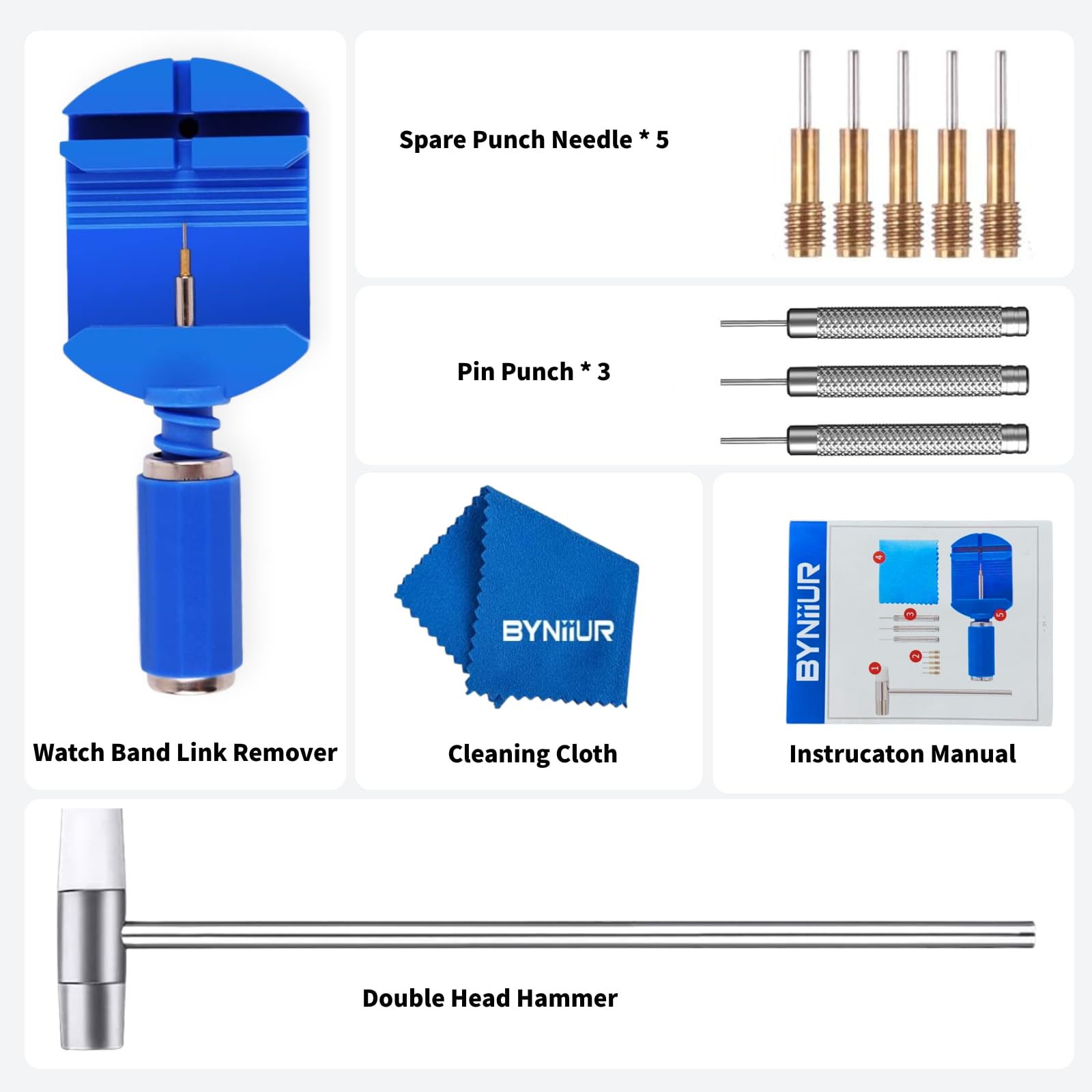 BYNIIUR instruction manual with clear steps for DIY sizing.