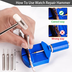 BYNIIUR watch band spring bar tool enables quick removal and adjustment.