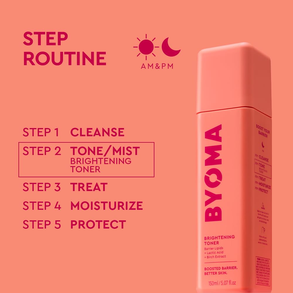 Byoma Brightening Toner ingredient focus on barrier-friendly ceramides and lipids.