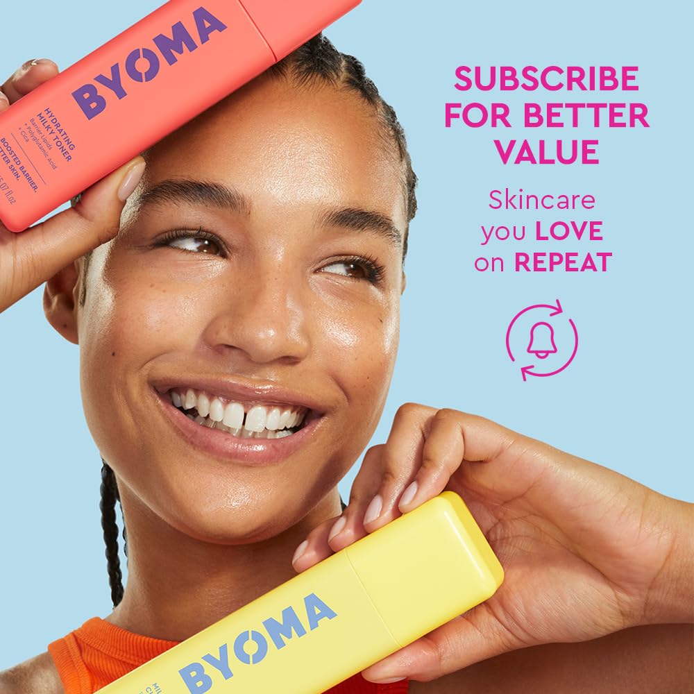 BYOMA Clarifying Serum bottle with fragrance-free, alcohol-free design