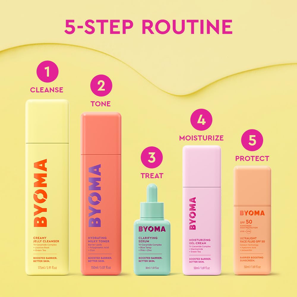 BYOMA Clarifying Serum logo emphasizing vegan cruelty-free values