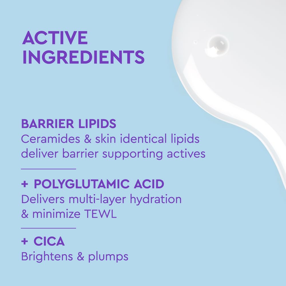 BYOMA Hydrating Milky Toner in hand reveals creamy texture for gentle toning