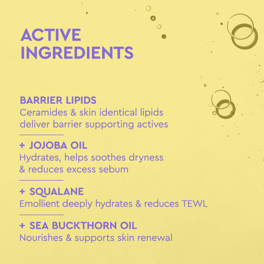 BYOMA Hydrating Recovery Oil ingredients jojoba seabuckthorn emphasize hydration and barrier support
