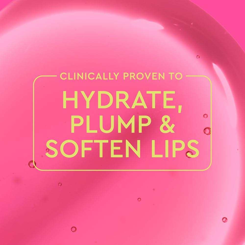 BYOMA Liptide Lip Oil close-up on lips with flushed shine.