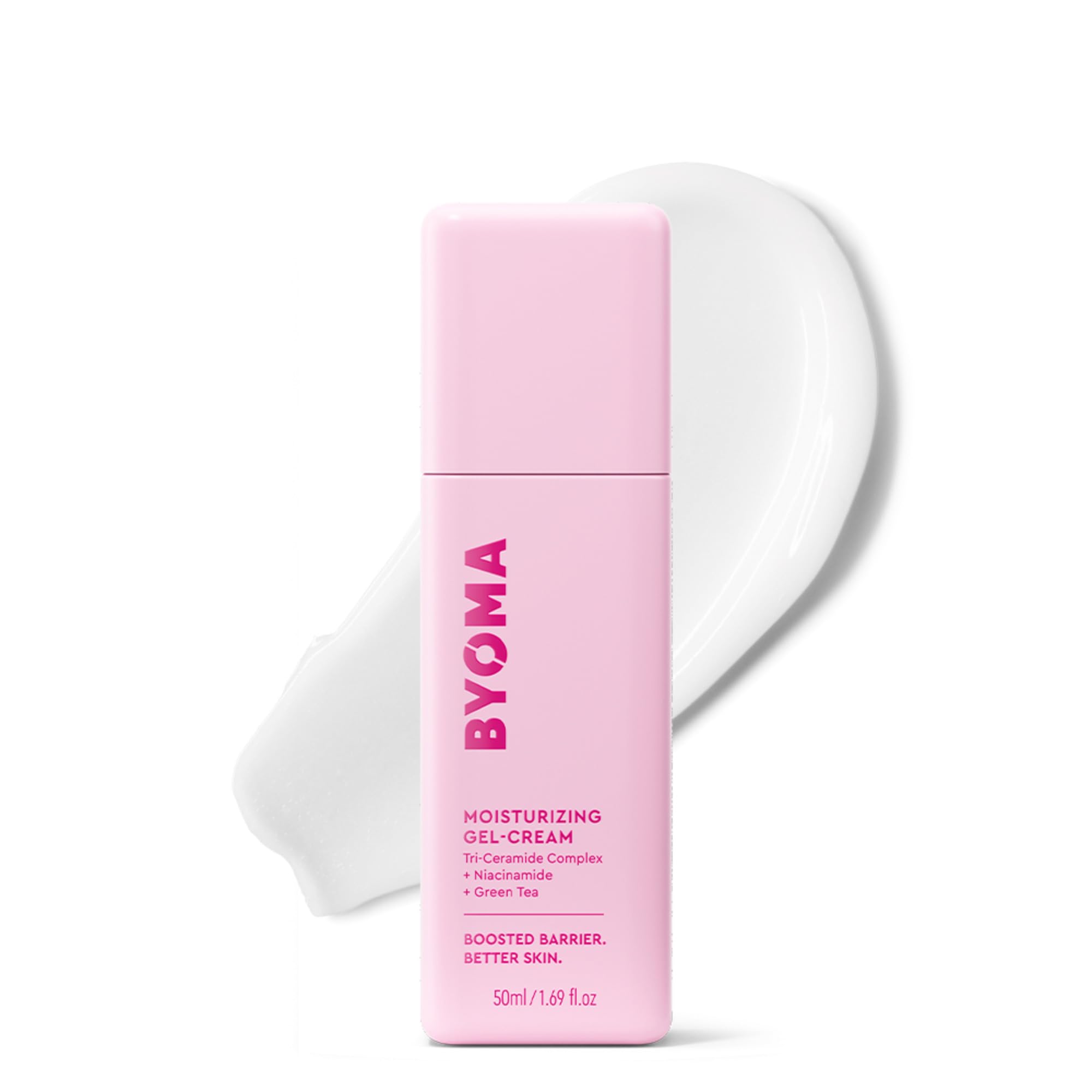 BYOMA Moisturizing Gel Cream bottle with pump for quick hydration