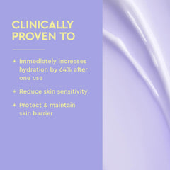 BYOMA Rich Cream texture close-up demonstrates creamy, non-tacky absorption.