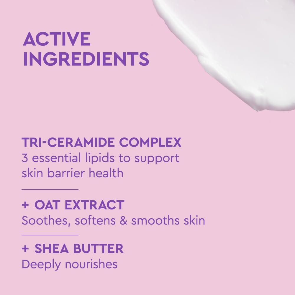 Byoma Sensitive Body Lotion with shea butter demonstrates rich nourishment.