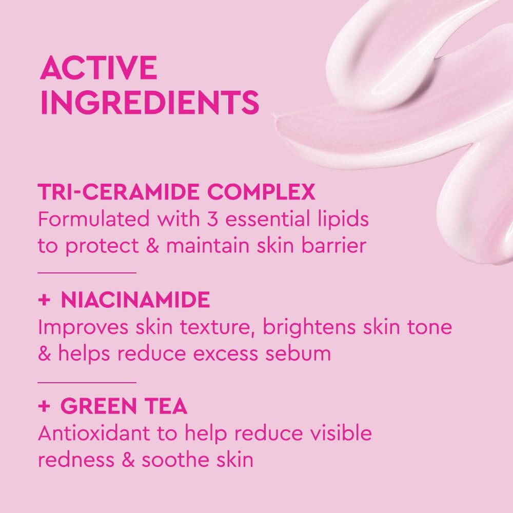 BYOMA Tri-Ceramide Complex swatch illustrating moisture retention