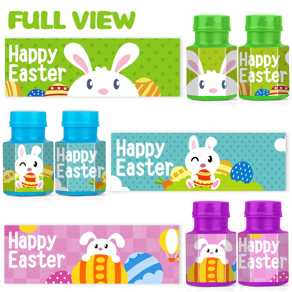 Pre-filled bubble eggs with 0.6 oz liquid for easy play