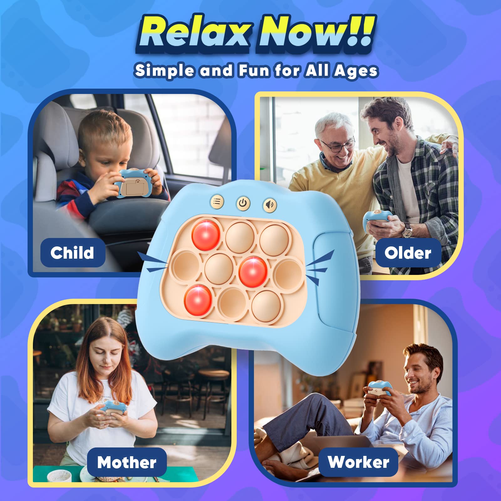 Byserten handheld game battery compartments require three AAA batteries (not included).