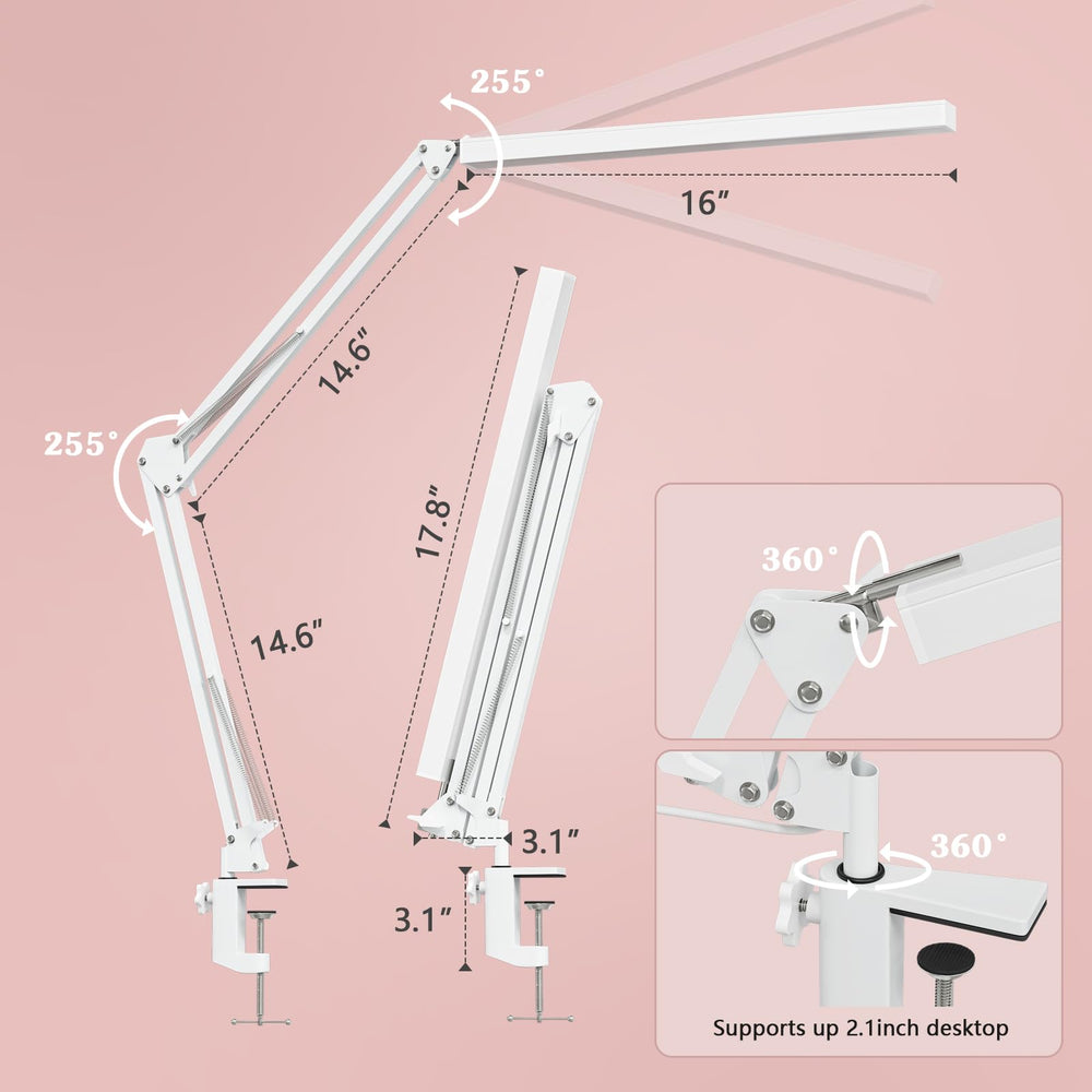 BZBRLZ Desk Lamp dimming control allows tailored brightness for study.
