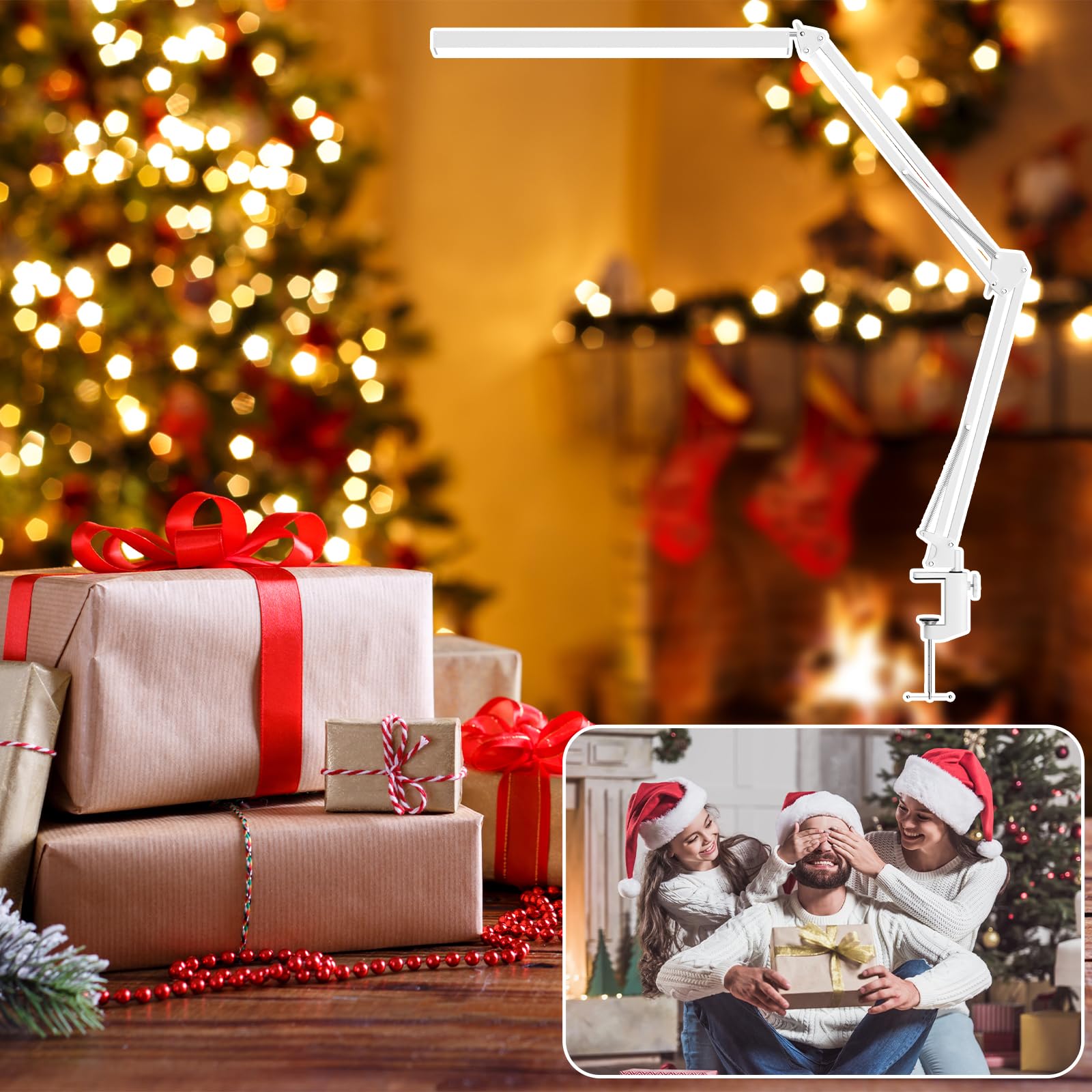 BZBRLZ Desk Lamp includes power adapter for plug-and-play setup.