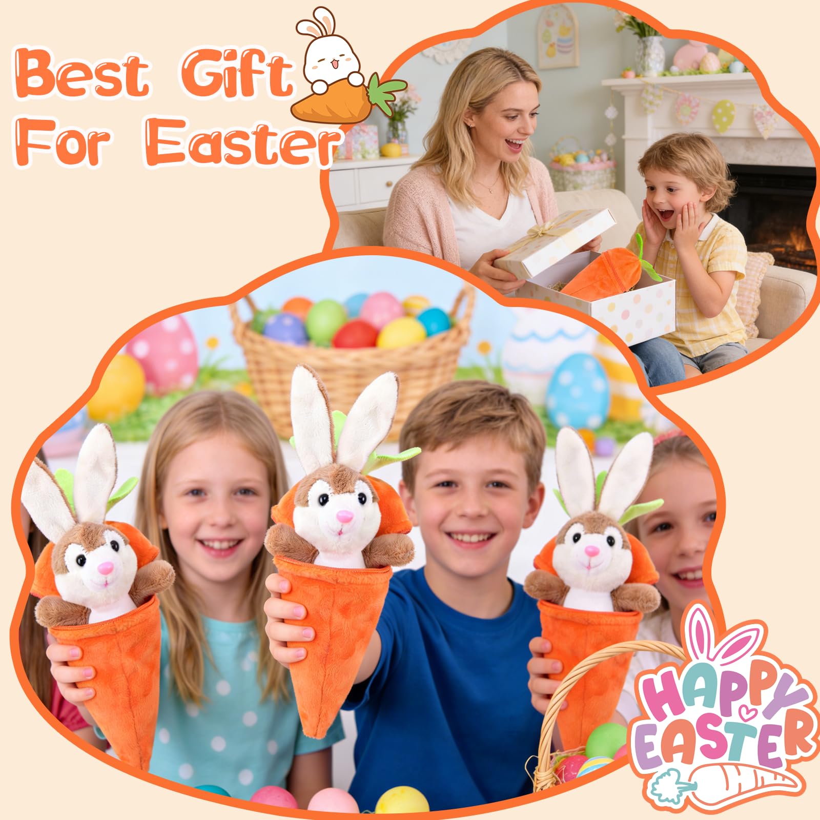 BZPBZP Bunny easter gift idea for baskets and sets