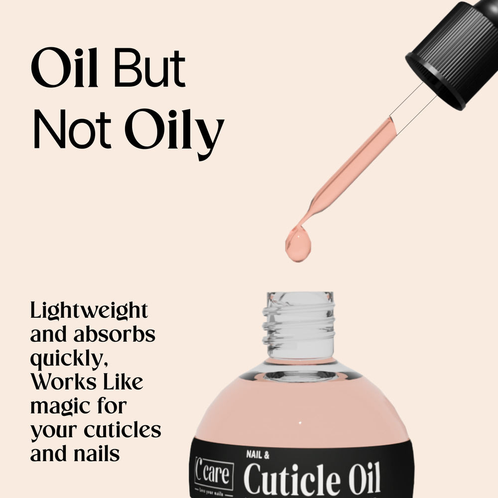 Home spa vibes with C CARE oil in a spill-proof bottle.