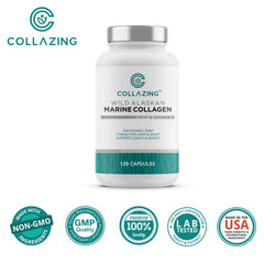 C COLLAZING label detail communicates purity and testing information