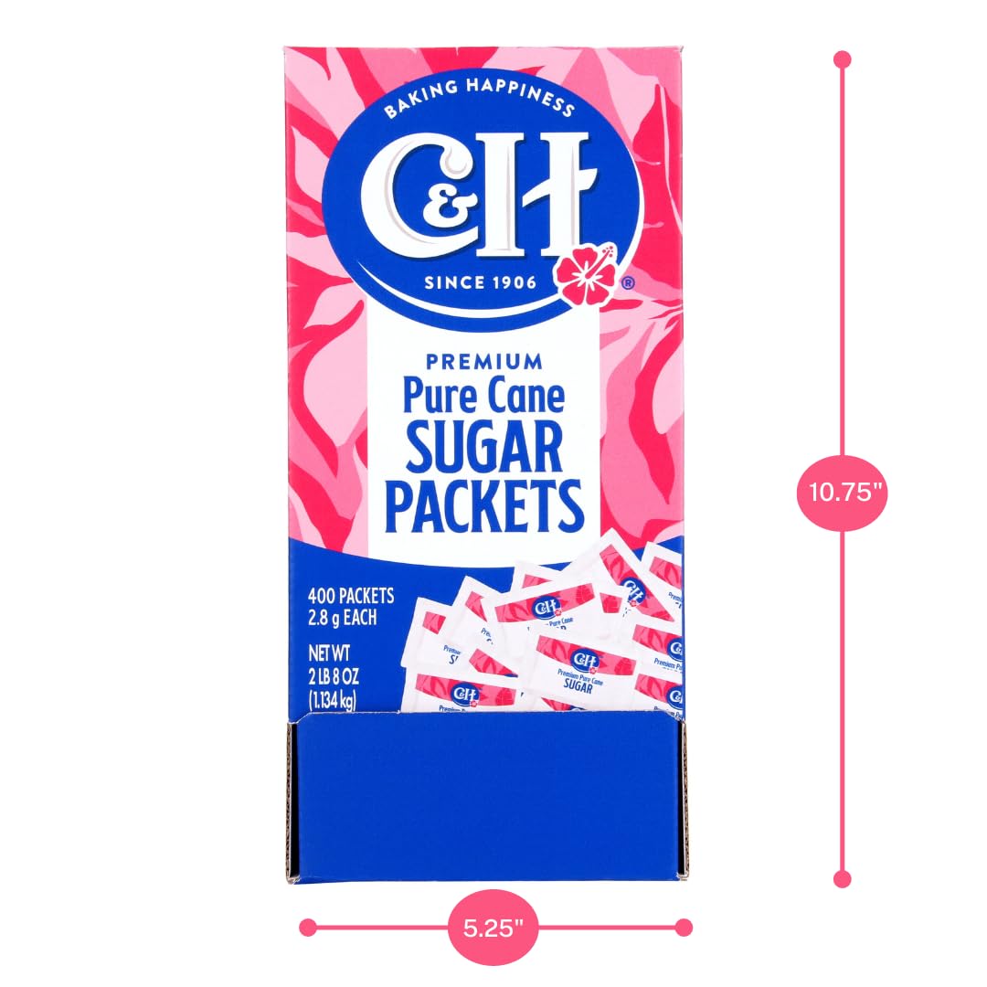 C&H ready-to-use sugar packets for quick service environments