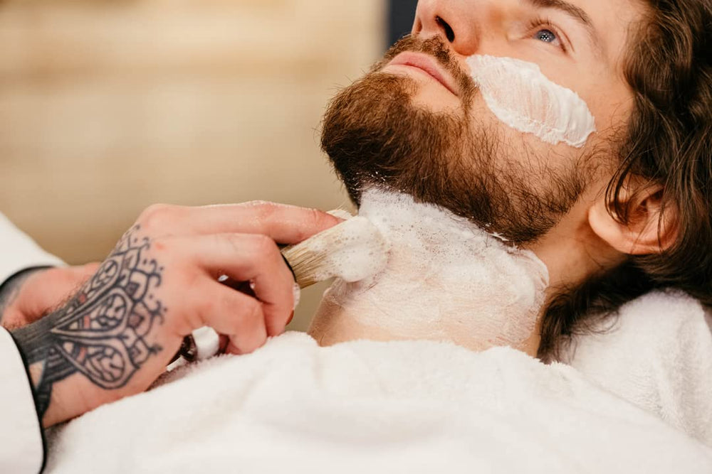 C.O. Bigelow shaving cream contains shea butter for moisturizing skin