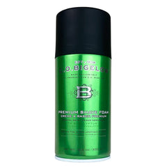 C.O. Bigelow Shaving Foam bottle pour enables a smooth shave