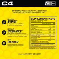 C4 CarnoSyn beta-alanine endurance boost for longer sessions.
