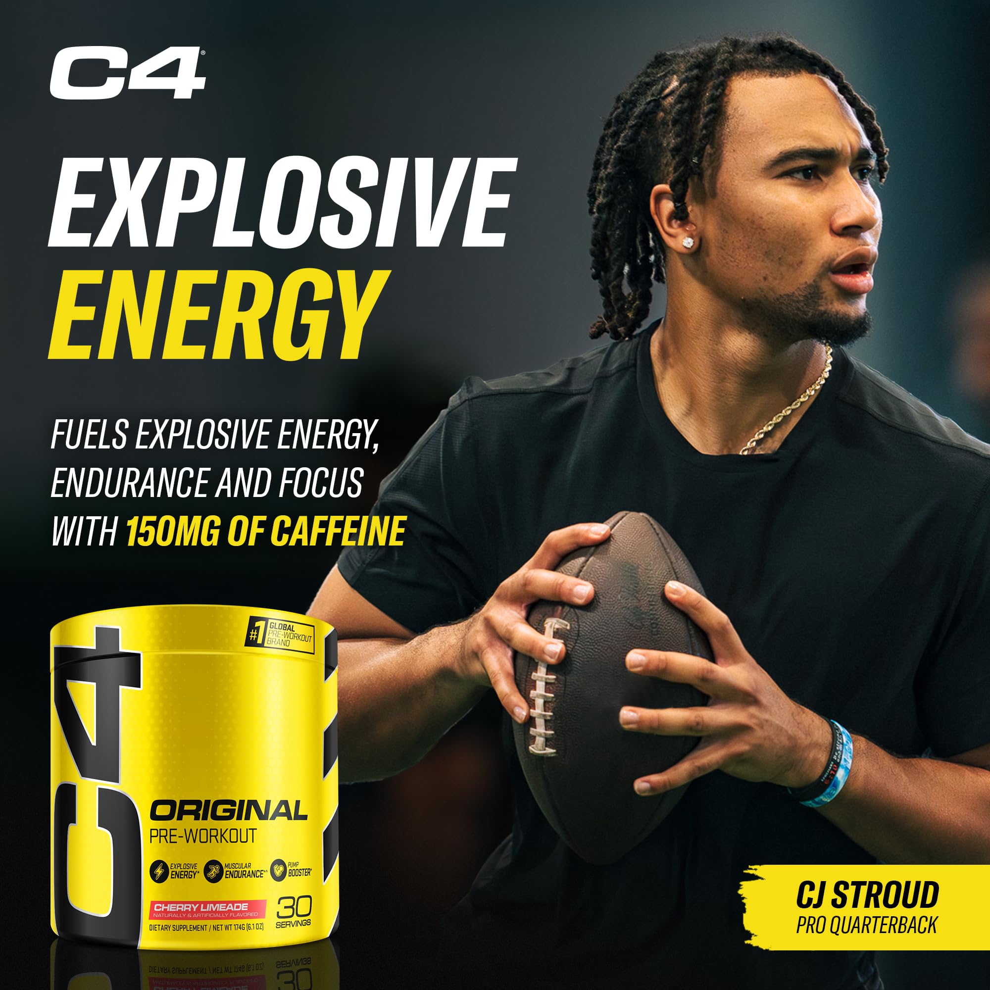 C4 blend with creatine and nitrates to boost pumps during training.