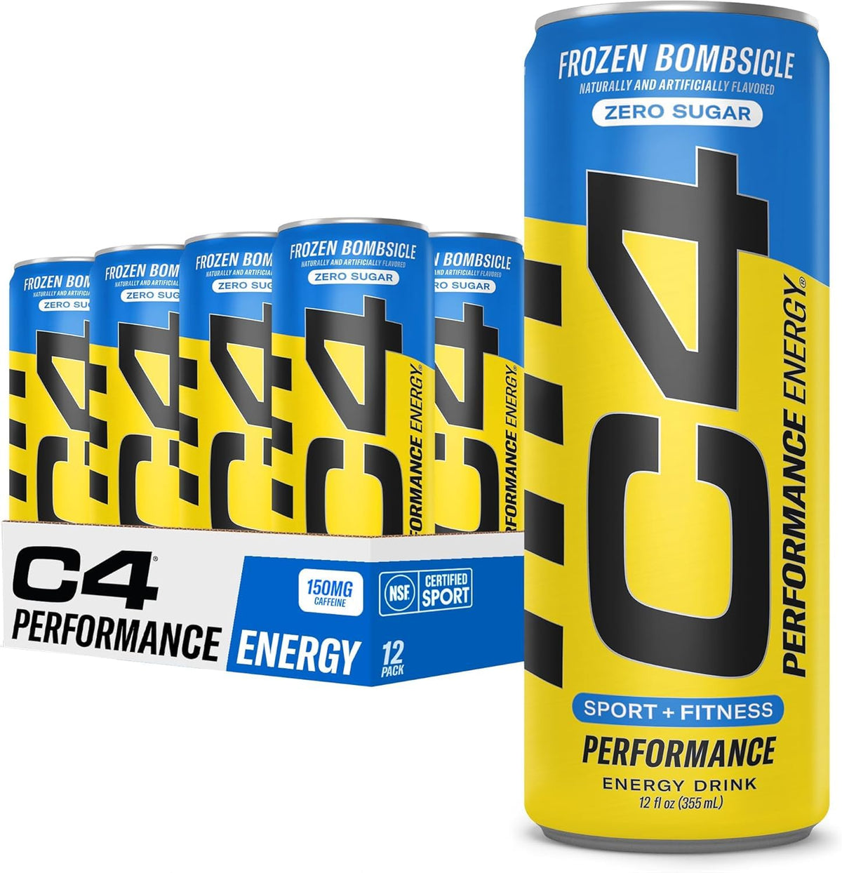 C4 Energy Frozen Bombsicle can on table for workout energy