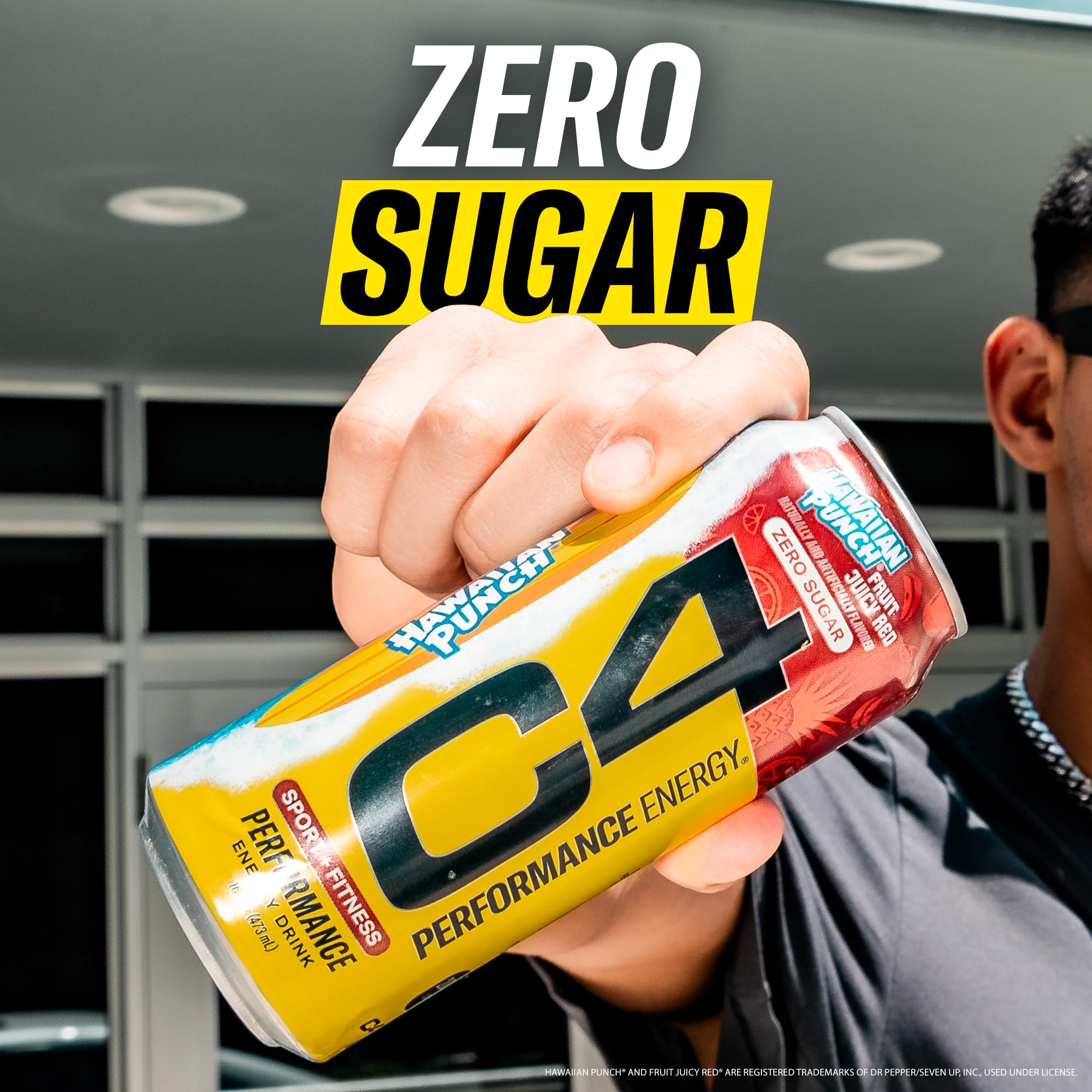 C4 Energy Hawaiian Punch ingredients-icons suggest beta-alanine and beet-derived hydration support