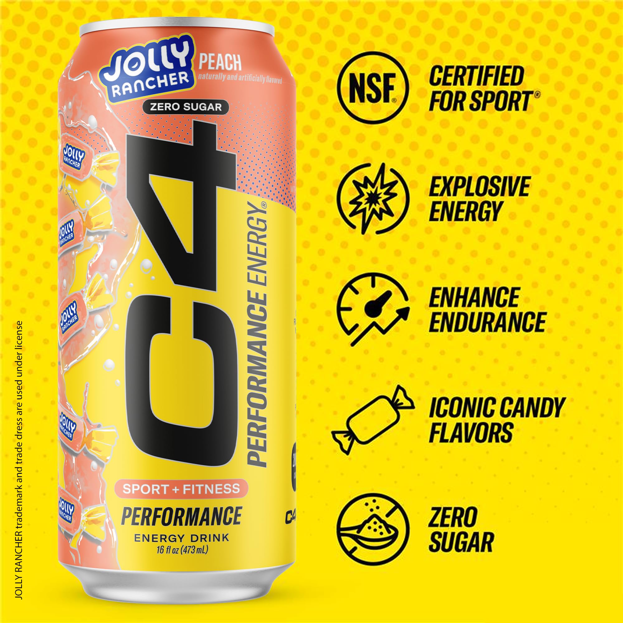 C4 Energy Green Apple can with crisp taste for focused, intense training.