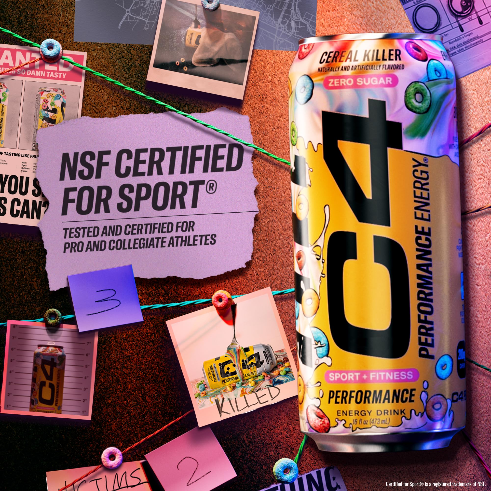 12-can pack of C4 Energy Cereal Killer on display for convenient stocking.