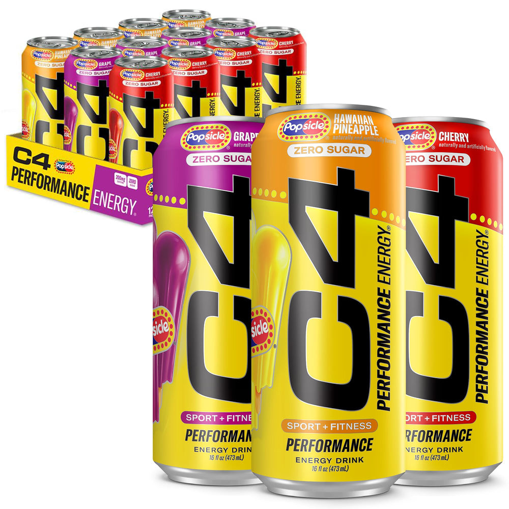 C4 Energy Popsicle grape burst close-up highlighting refreshing flavor and clean energy