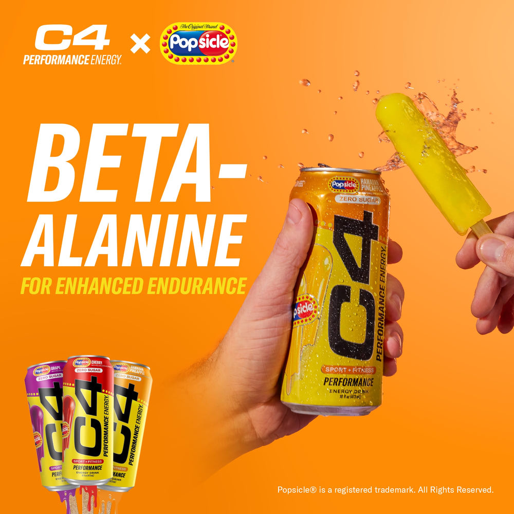 C4 Energy Popsicle pack-angle shot shows variety and NSF certification