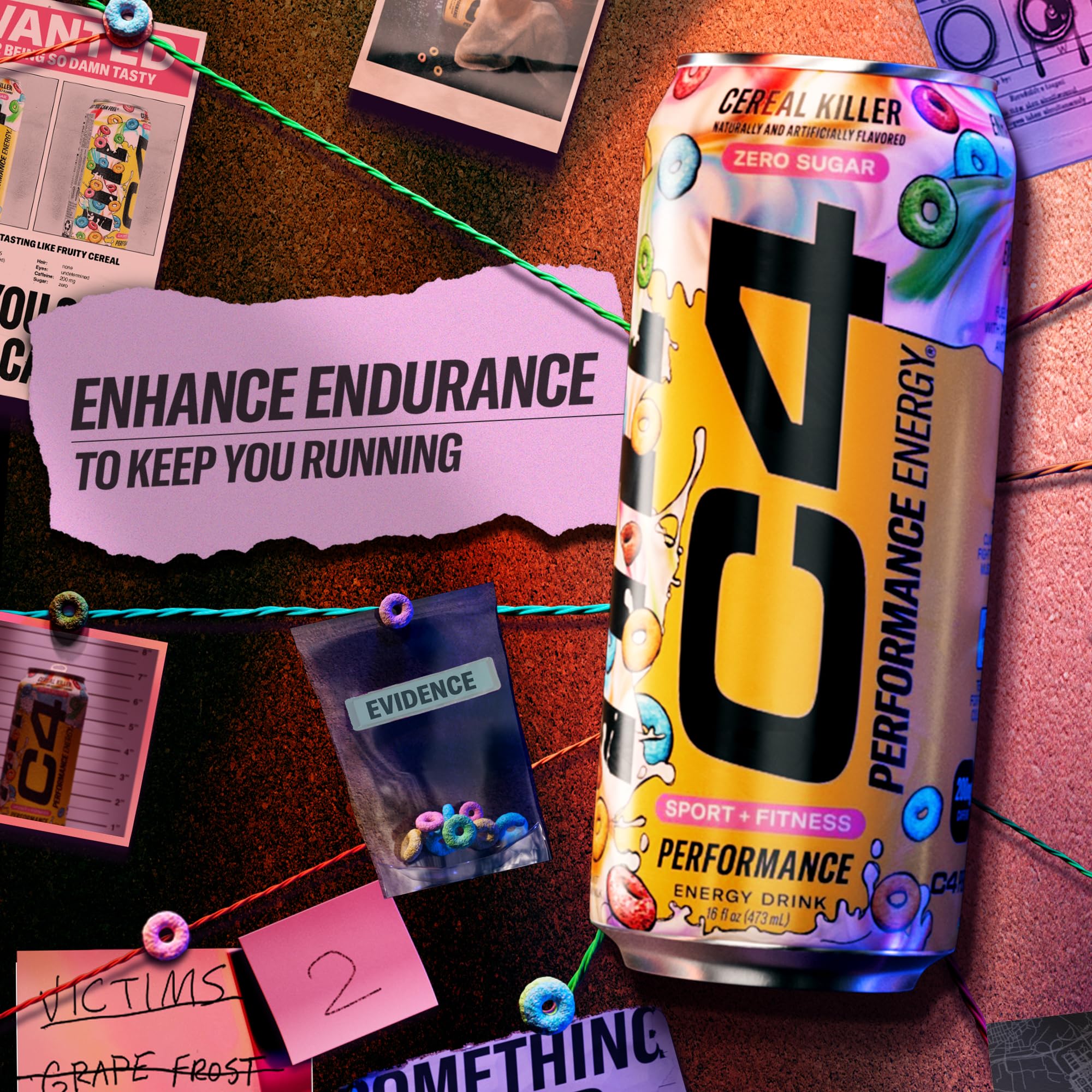 C4 Energy is being poured into a glass for a refreshing zero sugar moment.