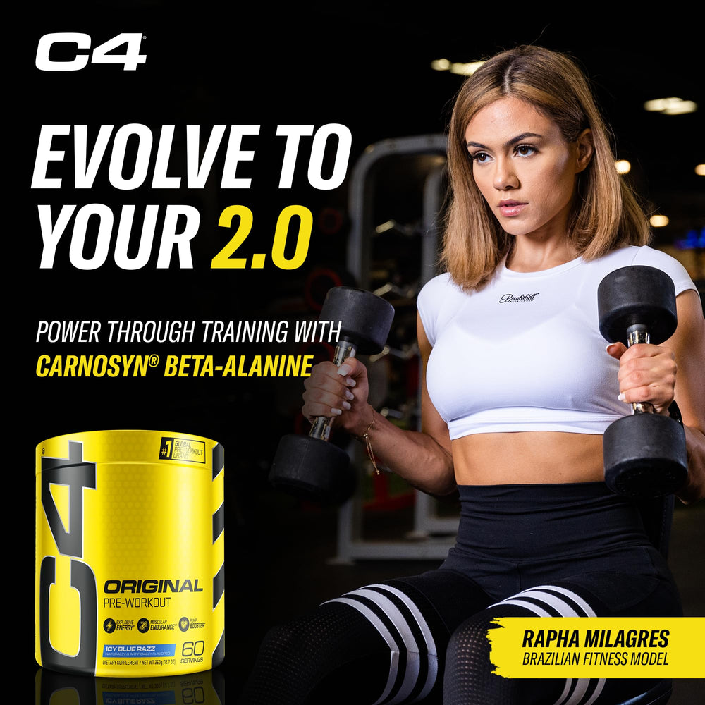 C4 Original beta-alanine visualization suggesting improved endurance.