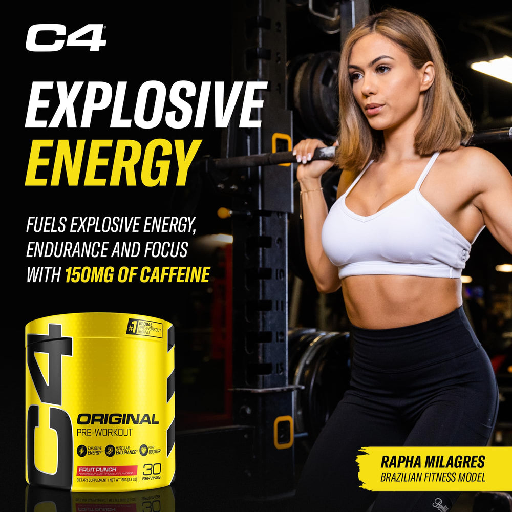C4 Original Fruit Punch served during outdoor training for on-the-go focus.