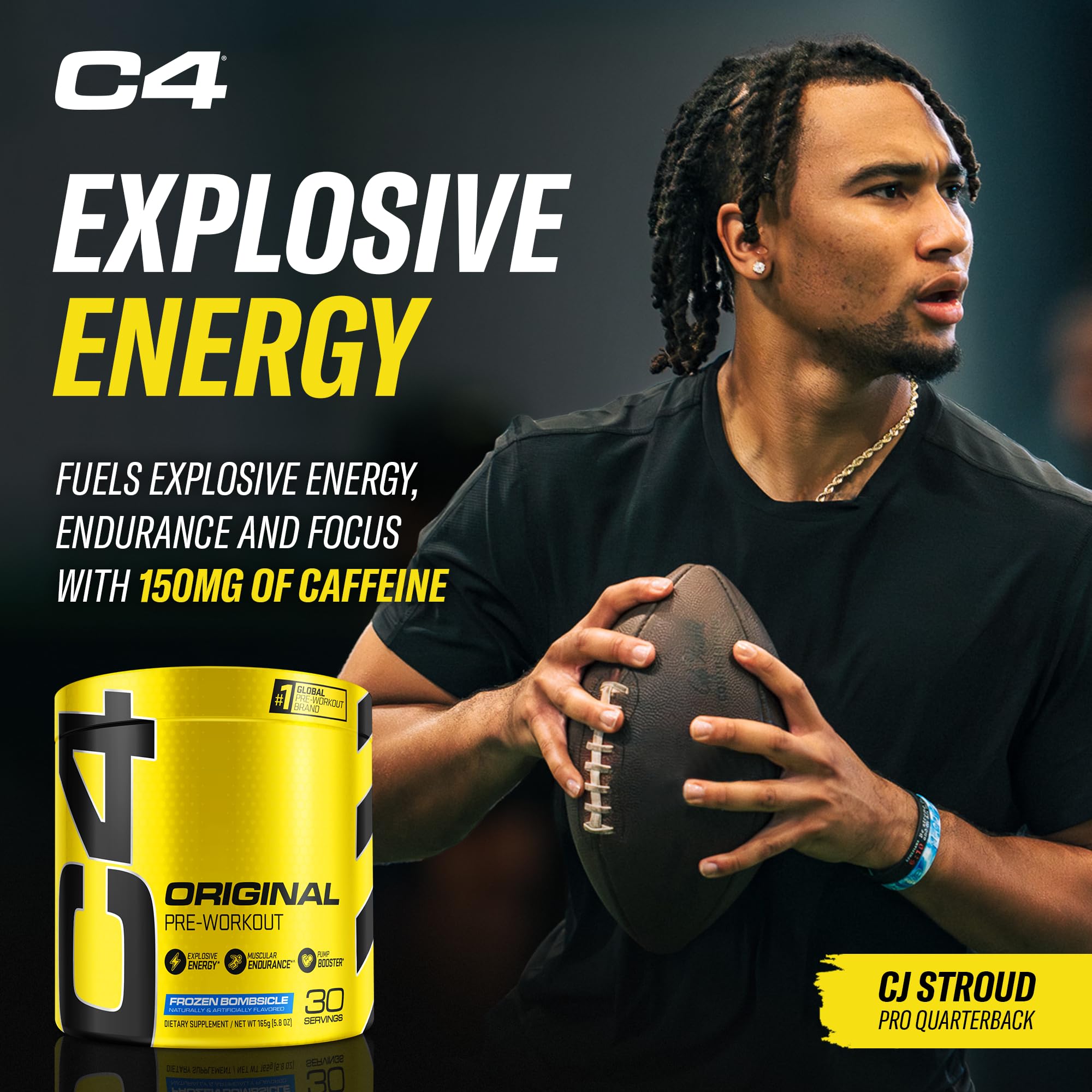 C4 Original label close-up highlights CarnoSyn beta-alanine